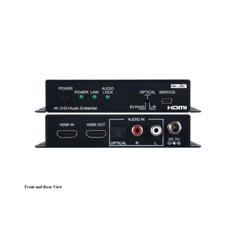 Datavideo 4-Channel Long-Range HDBaseT Receiver with HDMI, 3G-SDI Outputs 3