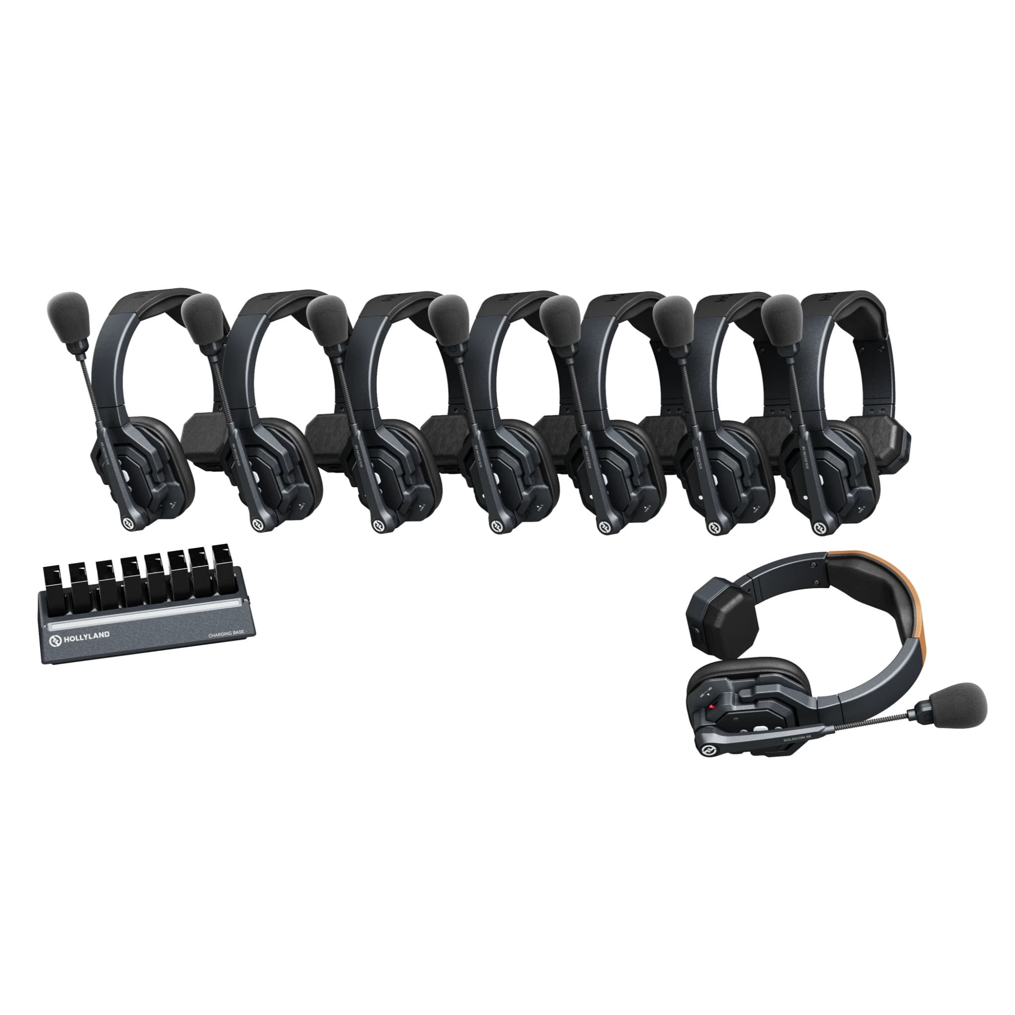 Hollyland Solidcom SE Global 4S 4-Person Full-Duplex Single-Ear Noise-Canceling Headset Intercom System (2.4 GHz) 12