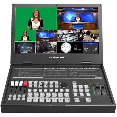 Avmatrix PVS0615U Portable 6CH Multi-format Streaming Switcher