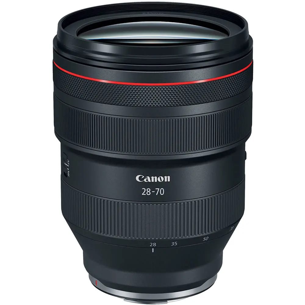 Canon RF 28-70mm f/2 L USM Lens with a sleek design