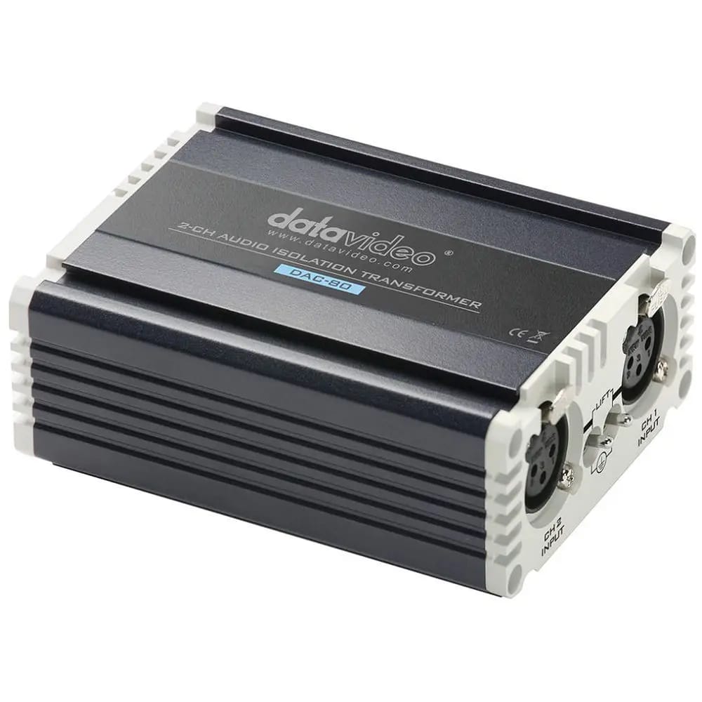 Datavideo DAC-80 Audio Isolation Transformer with XLR inputs